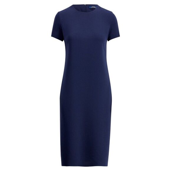 Polo Ralph Lauren Twill Short Sleeve Side Slit Tunic Top Navy Blue Size 0 - Picture 5 of 15